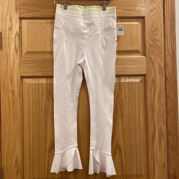 Free People Ruffle Hem Sanctuary Leggings White - Picture 4 of 16